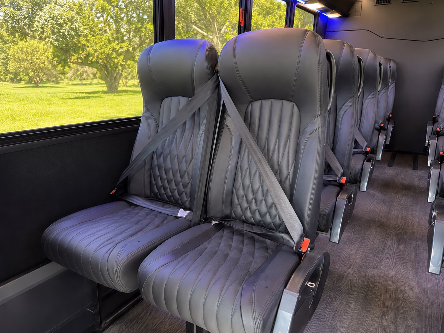 goodyear 18 passenger minibus inside