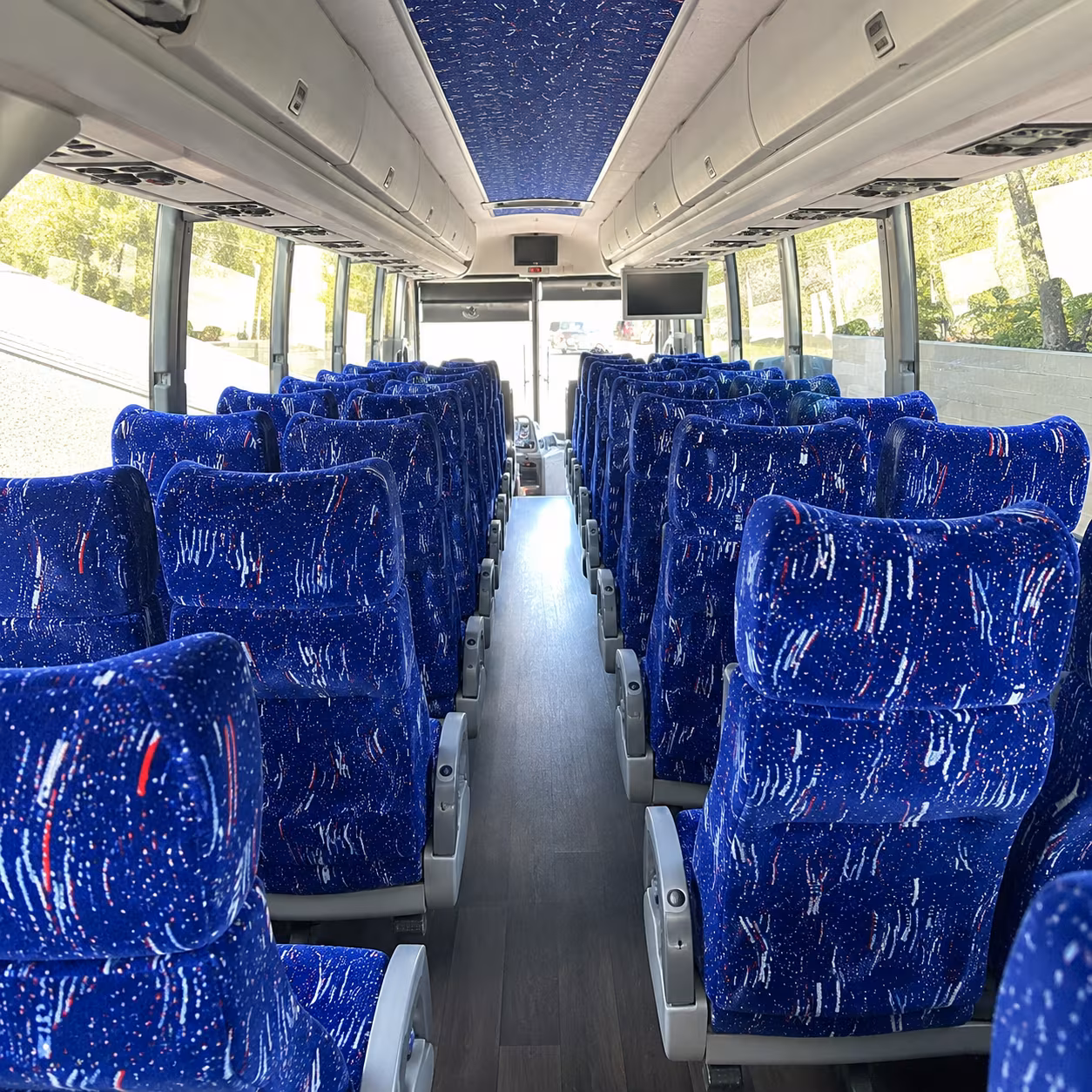 goodyear 50 passenger charter bus interior