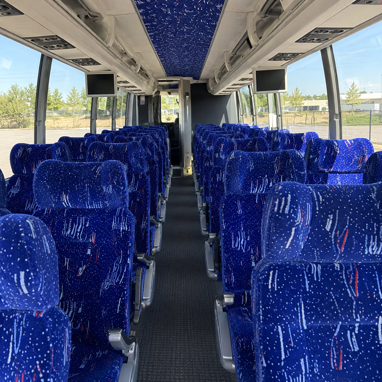 goodyear 54 passenger charter bus interior