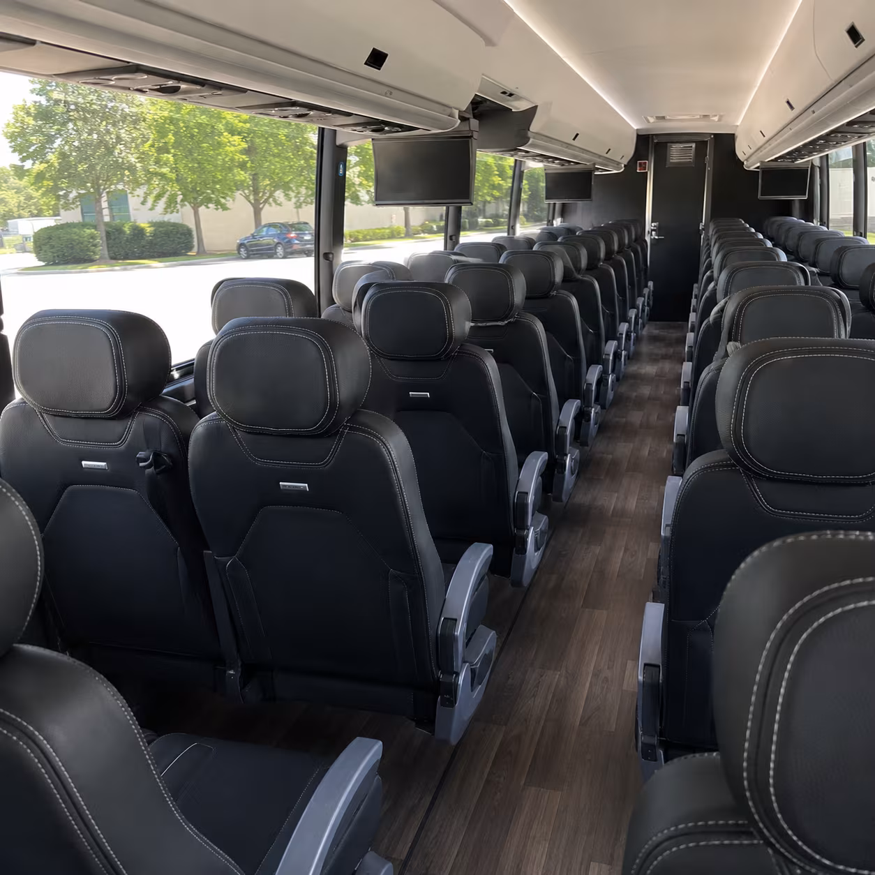 goodyear 56 passenger charter bus interior